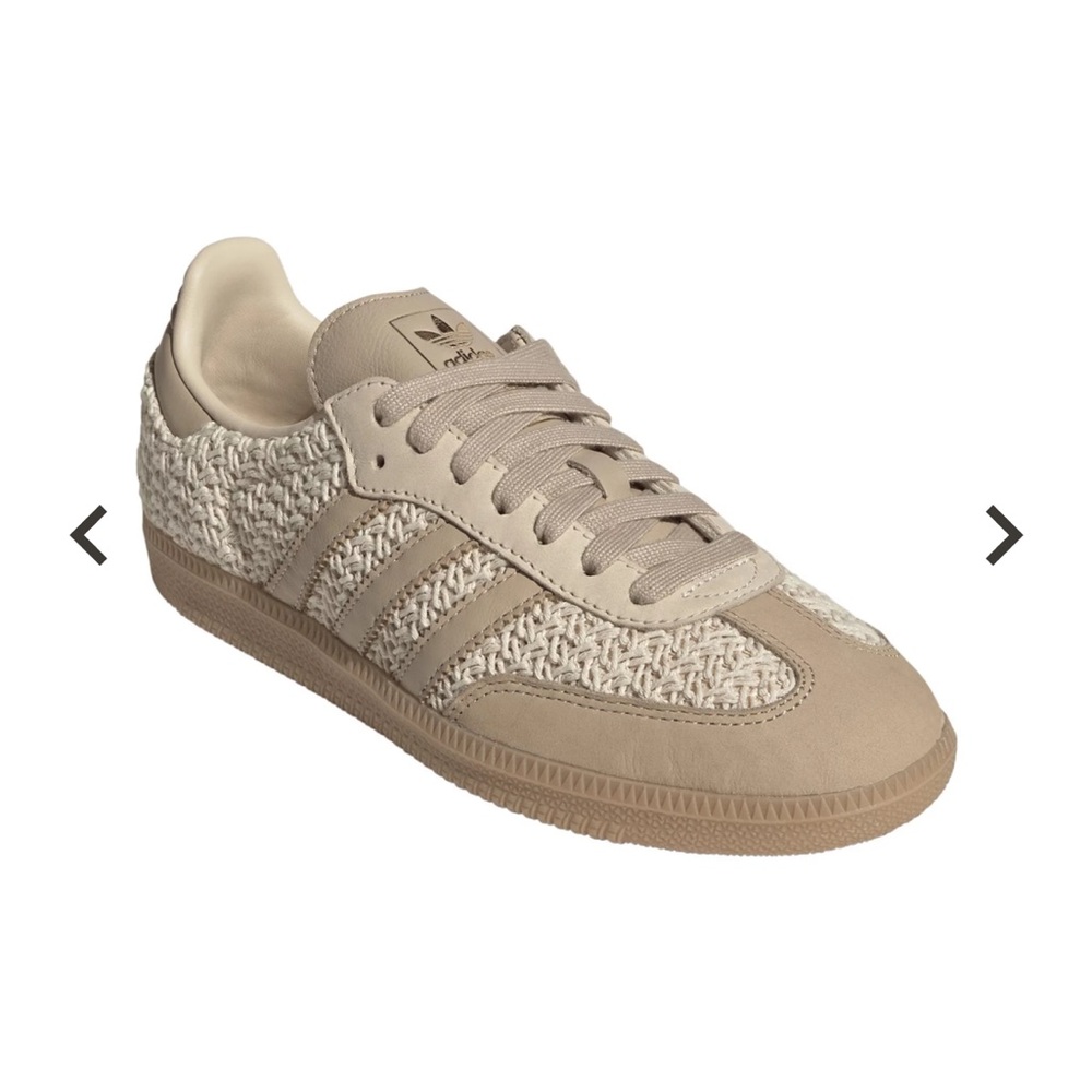 Adidas Beige Textured Women's Sneakers
